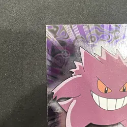 Topps Pokemon Card TV Series 2 Chrome Foil Blue Logo 1st Edition #94 Gengar MP - Image 4