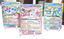 Pokemon Prismatic Evolutions -Sylveon ex, Glaceon Ex And Vaporeon ex 3 Card Lot - Image 1