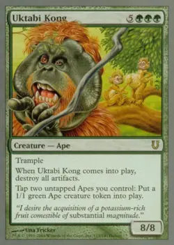 Uktabi Kong - Heavy Play MTG Unhinged - Image 1