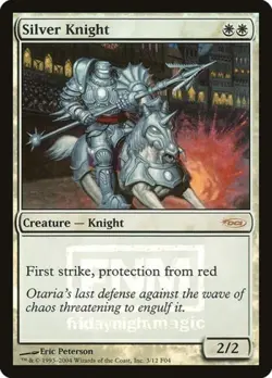 Silver Knight -Foil Medium Play MTG Promos: FNM - Image 1