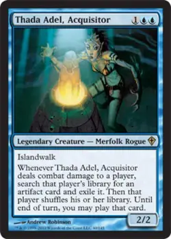 Thada Adel, Acquisitor -Foil Medium Play MTG Worldwake - Image 1