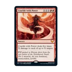 WOTC MtG Strixhaven: School of Mages Crackle with Power (MR) NM - Image 1