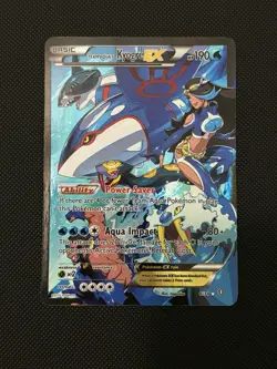 Team Aqua's Kyogre EX 6/34 Double Crisis Ultra Rare Holo 190 LP - Image 1