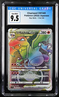 Charizard Vstar 118/100 Hyper Rare 2022 Pokemon Star Birth CGC 9.5 Gem Mint - Image 1