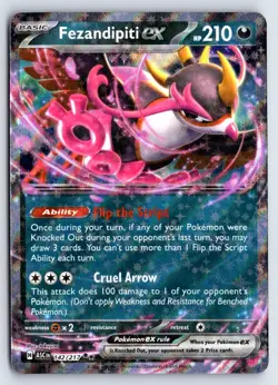 FEZANDIPITI EX 142/217 ASCENDED HEROES POKEMON LP - Image 1