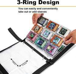 Trading Card Binder for YGO Card- 990 Pockets Card Album with Sleeves Compatible 705353476235 - Image 3