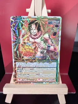 One Piece Miracle Battle Carddass Portgas D. Ace OP God Omega Ω 4 Vintage Card - Image 1