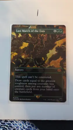 1x MTG Last March of the Ents (Borderless, Foil) - The Lord of the Rings (LTR) - Image 1