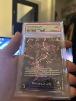 MONKEY.D.LUFFY OP09-061 PSA 9 ENGLISH 2ND ANNIVERSARY SET ONE PIECE 2025 - Image 1