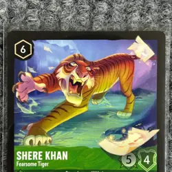 Disney Lorcana Whispers in the Well Shere Khan Fearsome Tiger 88/204 Legendary M - Image 3