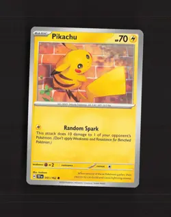 Pikachu 051/162 Temporal Forces Common Pokemon Card NM - Image 1