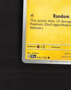 Pikachu 051/162 Temporal Forces Common Pokemon Card NM - Image 5