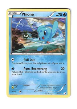 Pokemon TCG Phione Legendary Treasures Card 36/113 Regular Rare - Image 1