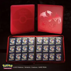Ultra PRO Elite Premium Pokemon TCG CHARIZARD 12-Pocket Zippered 480 Card Binder - Image 2