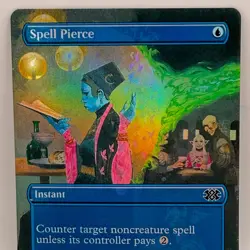 Spell Pierce 350 Double Masters 2022 2X2 Borderless Foil MTG Magic Card Common - Image 1