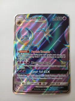 Pokemon TCG Lunala GX Full Art Ultra Rare Holo Card Sun Moon 141/149 - Image 1