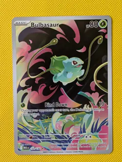 Pokemon TCG Mega Evolution Bulbasaur Card 133/132 Illustration Rare MINT - Image 1