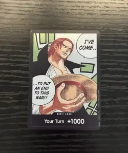 Shanks Don Your Turn Paramount War English One Piece Card OP02 LP - Image 1