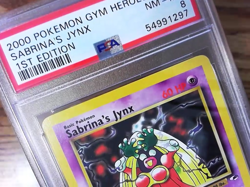 Sabrina's Jynx 59/132 GYM HEROES 1st Edition Graded Pokemon Card - PSA 8 - Image 2