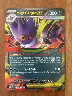 Pokemon TCG Mega Gengar ex 125/217 Double Rare Ascended Heroes NM Card - Image 1
