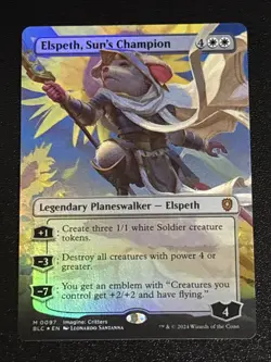 MTG Commander: Bloomburrow Elspeth, Sun's Champion Borderless Foil 0097 Mythic - Image 1