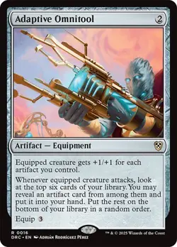 Adaptive Omnitool NM Rare MTG Commander: Aetherdrift [DRC] Artifact Regular - Image 1
