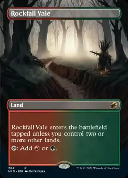 Rockfall Vale (Borderless Alternate Art) [Innistrad: Midnight Hunt] Magic MTG - Image 1