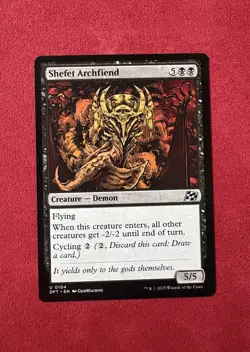 Shefet Archfiend - Aetherdrift Magic The Gathering MTG DFT #104 - Image 1