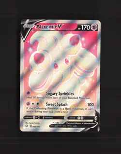Alcremie V 064/072 Shining Fates Full Art Ultra Rare Holo Pokemon Card NM - Image 1