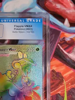 Flapple VMAX Pokemon 2021 Battle Styles 164/163 Graded CGC 9 Mint - Image 3