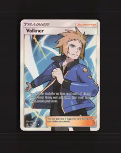 Volkner 156/156 Ultra Prism Full Art Ultra Rare Holo Pokemon Card LP - Image 1