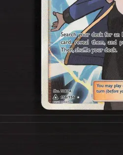 Volkner 156/156 Ultra Prism Full Art Ultra Rare Holo Pokemon Card LP - Image 5