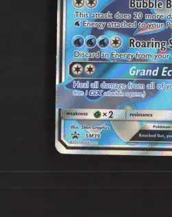 Primarina GX SM39 Sun & Moon Full Art Black Star Promo Holo Pokemon Card MP - Image 5