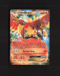 Ho-Oh EX 22/124 Dragons Exalted Ultra Rare Holo Pokemon Card DMG - Image 1