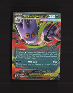 Mega Gengar ex 056/094 Phantasmal Flames Ultra Rare Holo Pokemon Card NM - Image 1