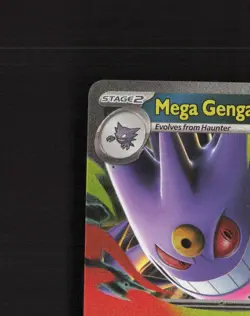 Mega Gengar ex 056/094 Phantasmal Flames Ultra Rare Holo Pokemon Card NM - Image 3