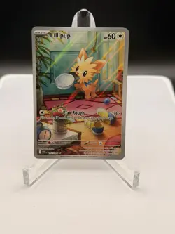 Pokemon - Lillipup 154/086 Sv: White Flare Holo - NM + - Image 1