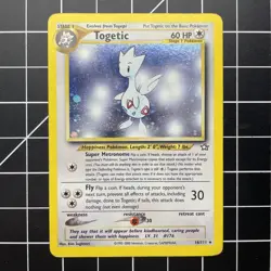 Togetic 16/111 Holo Rare Neo Genesis WOTC Pokemon TCG LP/MP - Image 1