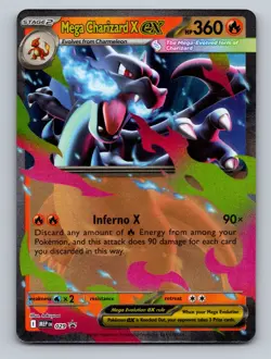Pokemon TCG Mega Charizard X ex Holo Promo ME: Mega Evolution Promo 029 - Image 1