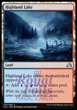 Highland Lake 2x FOIL SOI MTG Shadows Over Innistrad Uncommon MINT blue red land - Image 1