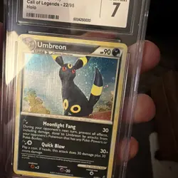 Pokemon Call of Legends Umbreon Holo #22 Perfect Double Swirl Graded Near Mint - Image 2
