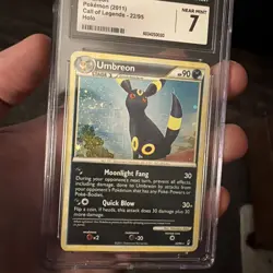 Pokemon Call of Legends Umbreon Holo #22 Perfect Double Swirl Graded Near Mint - Image 4