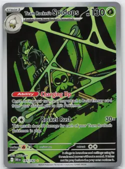Team Rocket's Spidops Illustration Rare SV10: Destined Rivals 187/182 Pokemon - Image 1