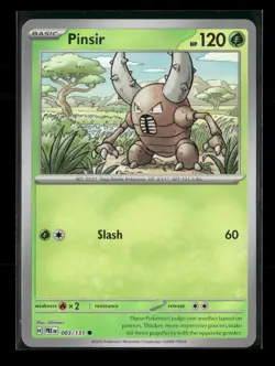 Pinsir (Master Ball Pattern) 003/131 Holo Prismatic Evolutions NM/M Pokemon - Image 1