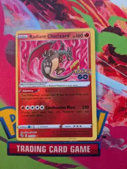 Radiant Charizard 011/078 Pokemon GO Holo NM+ - Image 1