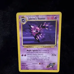 Pokemon Sabrina's Haunter Uncommon Gym Challenge 58/132 2000 50 HP Stage 1 - Image 2