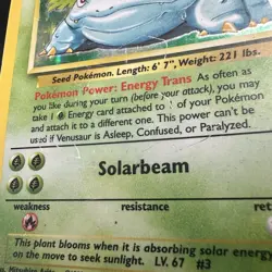 Pokemon Vintage Venusaur 15/102 Base Set Holo Damaged WotC 1999 - Image 4