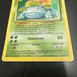 Pokemon Vintage Venusaur 15/102 Base Set Holo Damaged WotC 1999 - Image 5