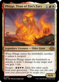MTG English Phlage, Titan of Fire's Fury NM Normal Modern Horizons 3 - Image 1