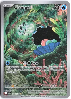Clamperl 195/182 Illustration Rare Destined Rivals Pokemon NM - Image 1